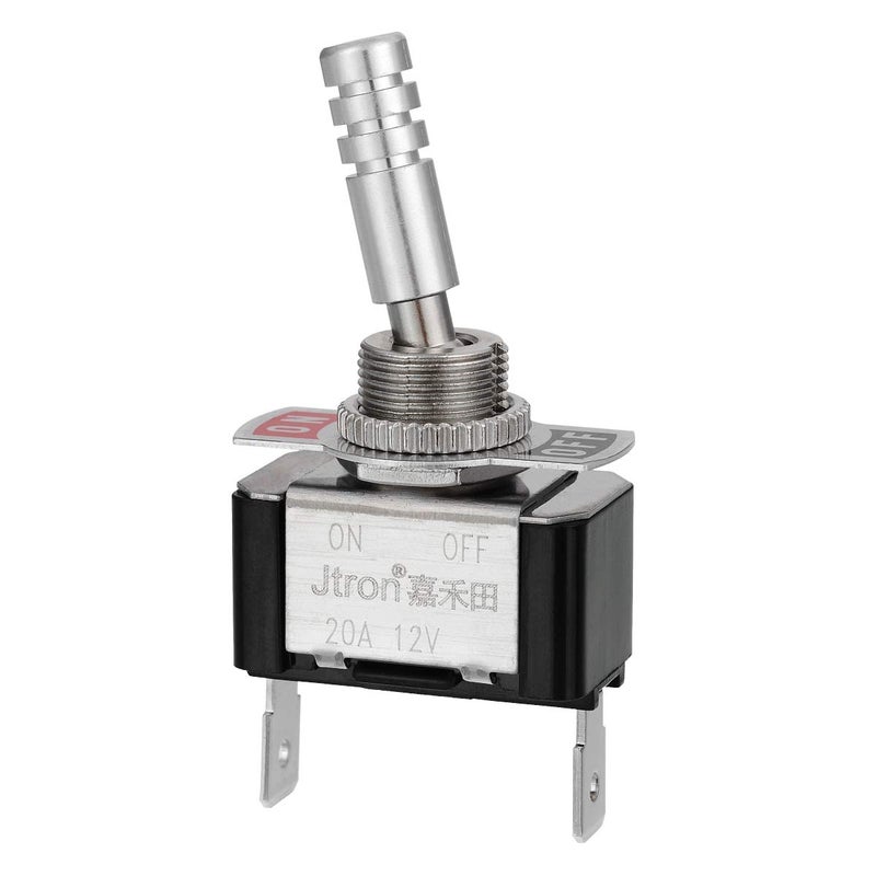 Jtron Car Heavy-Duty Rocker Toggle Switch 12V 20A Waterproof Toggle Switch ON Off Switch 12v with for Auto Car Boat (ON-Off) - Image 1